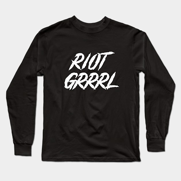 Riot Grrrl Long Sleeve T-Shirt by Rike Mayer